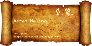 Veres Melina névjegykártya